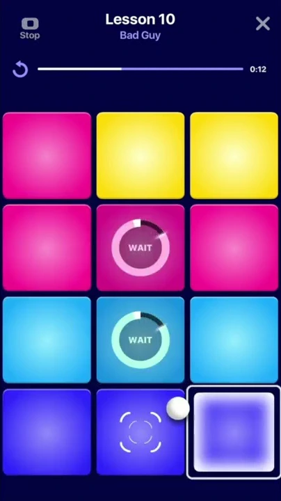 Image de la vidéo : la leçon 10, « Bad Guy », en cours sur les pads de Beat Maker Pro.